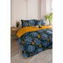 ETE HOMETEX ÇİFT KİŞİLİK LÜX WELSOFT YORGAN SETİ 195X215CM MONESTERA HARDAL 8696474231954